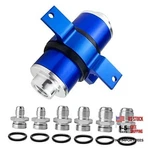 Inline Fuel Filter Mount With Aluminum Bracket & Wrench High Flow 50MM Blue. Fixed Price $37.69.