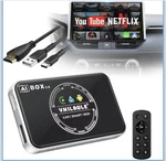 Ai Box 2.0 4-IN-1 Wireless Carplay Adapter Android Auto Stream. Fixed Price $159.99.