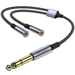 1/4 Inch Trs To Dual 1/8 Female Y Cable 6.35MM 3.5MM Splitte.... Fixed Price $20.25.