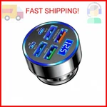 Alanph 6-PORT Usb Car Charger, QC3.0 Pd Fast Cigarette Lighter Plug Adapt. Fixed Price $11.99.