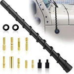 Black Spiral Bending Antenna, Waterproof Car Rubber Antennas, 7 Inch. Fixed Price $15.69.