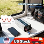 Wzrelb 800W Pure Sine Wave Inverter Dc 12V To Ac 110V 120V Power Converter Camp. Fixed Price $79.90.