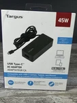 Targus 45W Usb Type-c Laptop Phone Universal Travel Ac Wall Charger (APA106). Fixed Price $29.99.