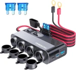 Socket Power Outlet, 10FT Cable 24V 216W Multi Port Volt Car Ciga. Fixed Price $38.99.