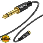 Solmimi 3.5MM To 1/4" Headphone Adapter Black Nylon Braid 4.92FT. Fixed Price $20.00.