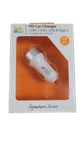 Tech&go 32W 2-PORT Fast Charging Car Adapter White Usb + Type. Fixed Price $19.99.