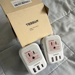 Tessan TS-161-EU-C Type Plug Adapter W/ Usb Port 16A 2-PACK White. Fixed Price $18.00.