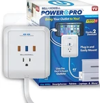 Bell + Howell Power Pro Extender 3 Ac Outlets Usb Ports 4 Ft Ext. Cord. Fixed Price $24.99.