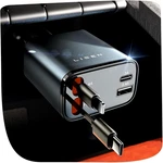 Lisen 69W Retractable Usb-c Car Charger Fast Charging Adapter For Iphone 16 / 15. Fixed Price $25.99.