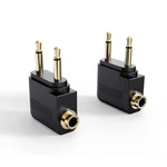 Black Flight Audio Adapter For Headphones Compatible With Airlines 2 Pack. Fixed Price $14.49.