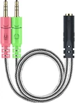 Millso Headphone Splitter For Computer Ctia 3.5MM 1 Pack / 0.6 Feet, Black. Fixed Price $10.36.