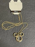 New Vintage Usa Disney Open Mickey Logo Gold With Silver Mouse Pendant. Fixed Price $24.99.