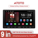 Universial Atoto 9" Wireless Stereo Bluetooth Carplay Android Radio Gps. Fixed Price $129.99.