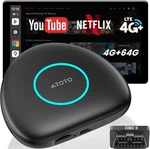 Atoto Android Ai Box Carplay Multimedia Video Gps Support 4G Lte & Tf Card. Fixed Price $99.90.