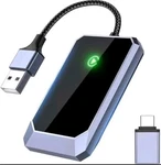 Terunsoul Carplay Adapter Converts Wired To Wireless BY960H - Black/silver. Fixed Price $30.00.