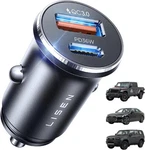 Lisen 69W Mini Cigarette Lighter Adapter Car Charger Usb Fast Charging, 12V. Fixed Price $15.99.