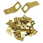 25 Pcs Quick Disconnect Connectors 1/4" Male Tab Non Insulated Gold. Fixed Price $11.12.