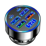 Usb Car Charger Adapter With Voltmeter Compatible Iphone 16 15 Black. Fixed Price $10.99.