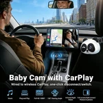 Wireless Iphone Carplay Usb Adapter + Fullhd Backseat Baby Camera - Minix CA520. Fixed Price $64.31.