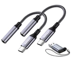Avmax Usb To 3.5MM Audio Headphone Adapter Hifi 2 Pack,type Aux Gray. Fixed Price $10.81.