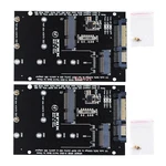 Lot Of 2, In 1 Msata Ngff M.2 SATA3 Ssd Converter Adapter Card. Fixed Price $15.98.