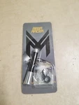 Mega Racer 3.1" Silver Carbon Fiber Motorcycle Antenna. Fixed Price $17.95.