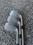 Professional Open Series 690 Wedge Set Steel Shaft 3 Clubs Silver. Fixed Price $200.00.
