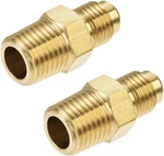 Uxcell Brass Pipe Fitting, Sae Flare To 1/4NPT Male Thread, Tubing Adapter. Fixed Price $15.99.