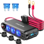 12V Cigarette Lighter Socket Splitter, 200W 3 Multi Port Car Black. Fixed Price $40.59.
