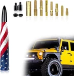 1 Pc Car Bullet Antenna 5.5IN X 0.7IN Signal Receiver With American Flag Patter. Fixed Price $21.99.