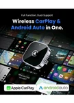 Teeran 2 In 1 Wireless Carplay Android Auto Adapter, Easy Setup Black. Fixed Price $45.00.