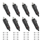 8PCS Cigarette Lighter Male Plug, 12V Aux Socket With .... Fixed Price $14.12.