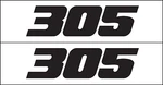 Mg 2342 Fits 305 Chevy Small Block Engine Decal Sticker Metro Auto Graphics. Fixed Price $8.84.