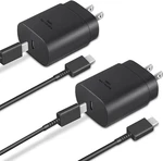 Guusmart Type Charger 2-PACK 25W Fast Charging Block With 6FT Usb. Fixed Price $14.67.