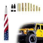 Yumfugu 1 Pc Car Flag Bullet Antenna, Medium, Silver #american. Fixed Price $19.71.