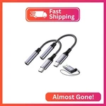 Avmax Usb To 3.5MM Audio Headphone Adapter Hifi 2 Pack,type Aux Female Ca. Fixed Price $9.99.