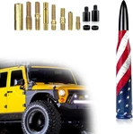 1 Pc Car Modified Bullet Antenna, 5.5" American Flag Personalized Decorative. Fixed Price $21.02.