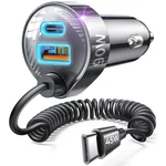 Lisen 90W For Iphone 17 16 15 Pro Max Car Charger Usb Fast Super. Fixed Price $26.46.