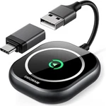Smqmaw Wireless Carplay Adapter, Usb-c And Usb-a Black. Fixed Price $40.45.