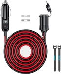 13FT Heavy Duty 12V/24V Cigarette Lighter Extension Cable With Led And Fuses. Fixed Price $17.95.