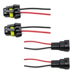 2-PAIR 9005/H10/9006 Male/female Adapters W/ Pigtails For Headlight Fog. Fixed Price $9.09.