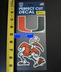 Miami Hurricanes Stickers 2 In 1 Pack Authentic Licensed By Ncaa. Fixed Price $13.45.