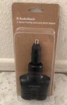 New Radioshack 2-SOCKET Pivoting Accessory Outlet Adapter #270-039 12VDC. Fixed Price $10.00.