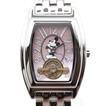Disney Mickey Mouse MC-754B-B Ladies Watch Hand Wind Open Heart Pink Dial Japan. Fixed Price $130.00.
