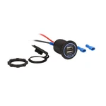 Metra IBR87 Dual Usb Charger 4.2 Amp Flush Mount Blue Illumination - Retail Pack. Fixed Price $27.89.