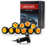 Leadtops 10PCS 18MM 12V Eagle Eye Led Car Fog Drl Black Case, Yellow Light. Fixed Price $18.00.