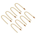 Yokive 8 Pcs Ball Chain, Bead Extension Keychain Cord With Connector Golden. Fixed Price $8.98.