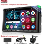 Atoto A6 4G+64GB Double Din 7" Receiver Apple Carplay Siriusxm Dvr On-dash Obdii. Fixed Price $199.90.