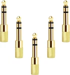 Updated Version 5-PACK Stereo Audio Adapter 6.35MM (1/4 Inch) Male To 3.5MM. Fixed Price $13.05.