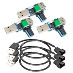 Gebildet 3PCS Usb To 3PIN/4PIN Pwm 5V Sleeve Fan Controller (1 1). Fixed Price $19.98.
